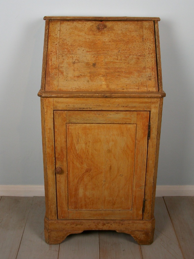 antique painted small bureau from a convent